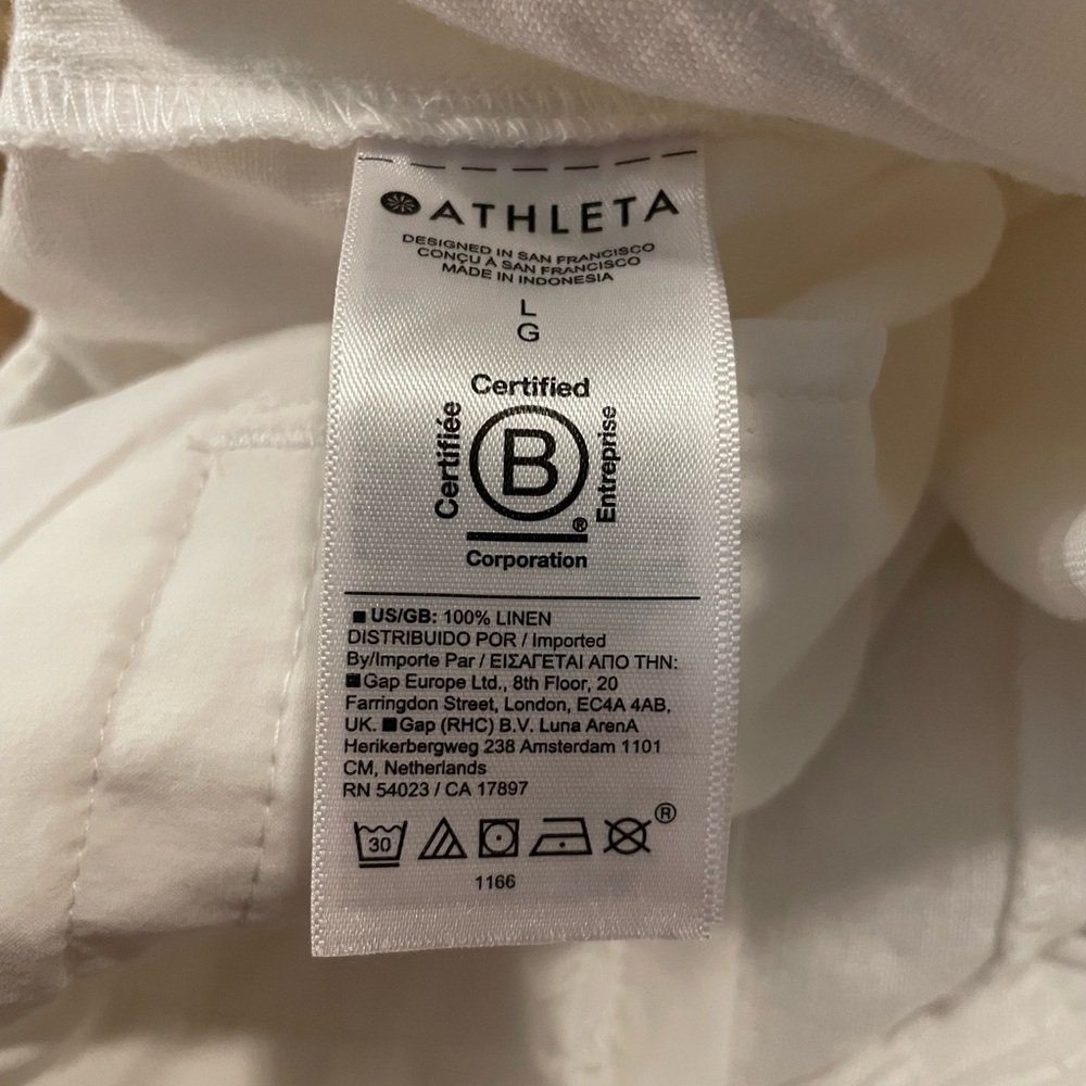 NWT Athleta Retreat Linen Joggers - Picture 5 of 7